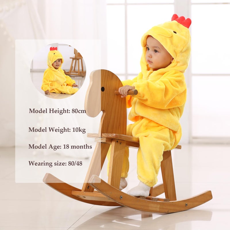TONWHAR Kid's and Toddler's Costume Baby Animal Outfit Baby Boys' Girls' One-Piece Rompers Jumpsuit(1-3M,Chiken) - Image 5